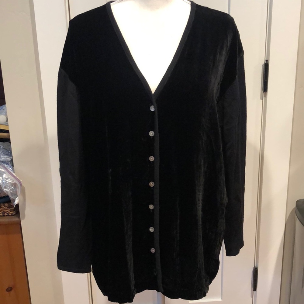 Banana Republic Crushed Velvet Cardigan Sweater